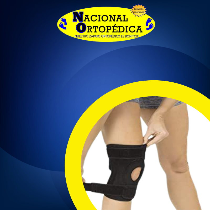 Rodillera con varillas flexibles